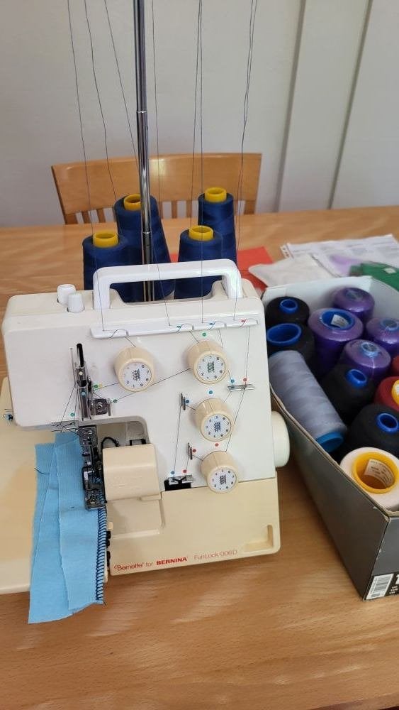 Bernette (Bernina) lock machine, Ophalen, Gebruikt, Lockmachine, Bernina