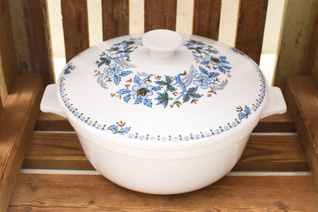 Noritake Blue Moon porseleinen afdekschaal 44964, Ophalen of Verzenden, Gebruikt, Aardewerk, Bord(en)