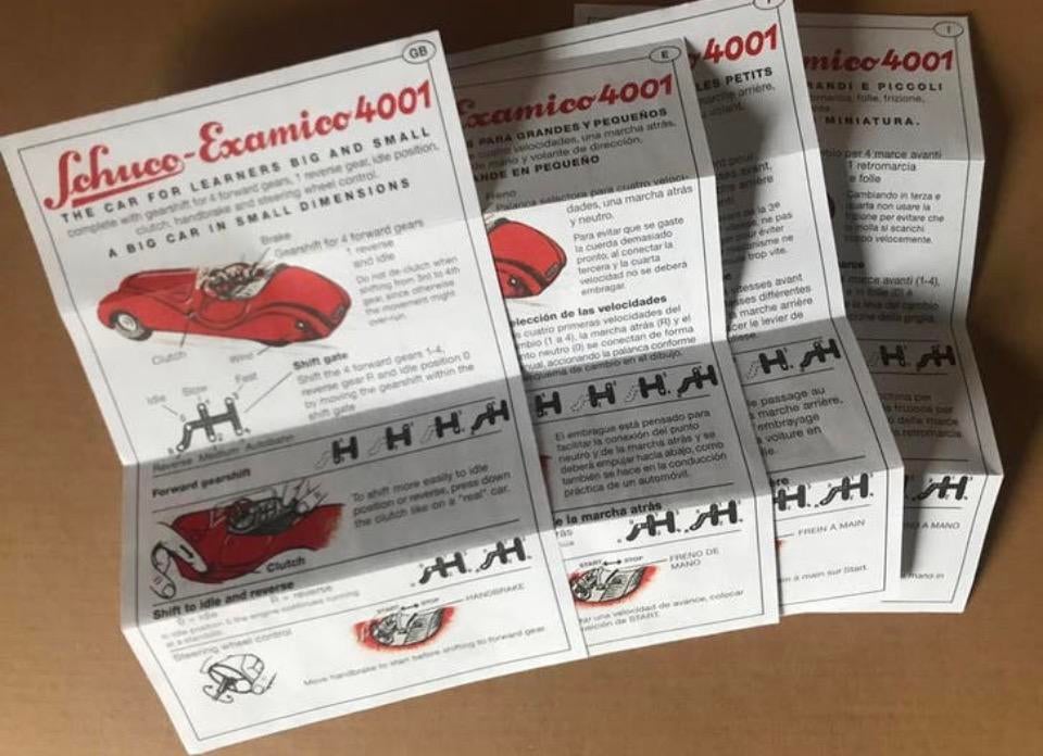 Schuco Examico 4001 beschrijving/Anleitung, Ophalen of Verzenden, Zo goed als nieuw