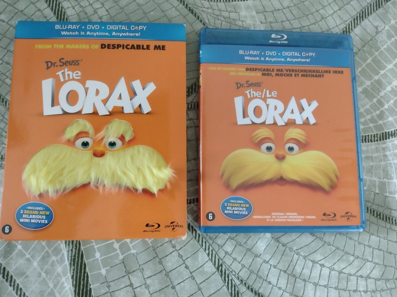 Blu ray DR seuss the lorax plus dvd en DC 3 disc, Ophalen of Verzenden