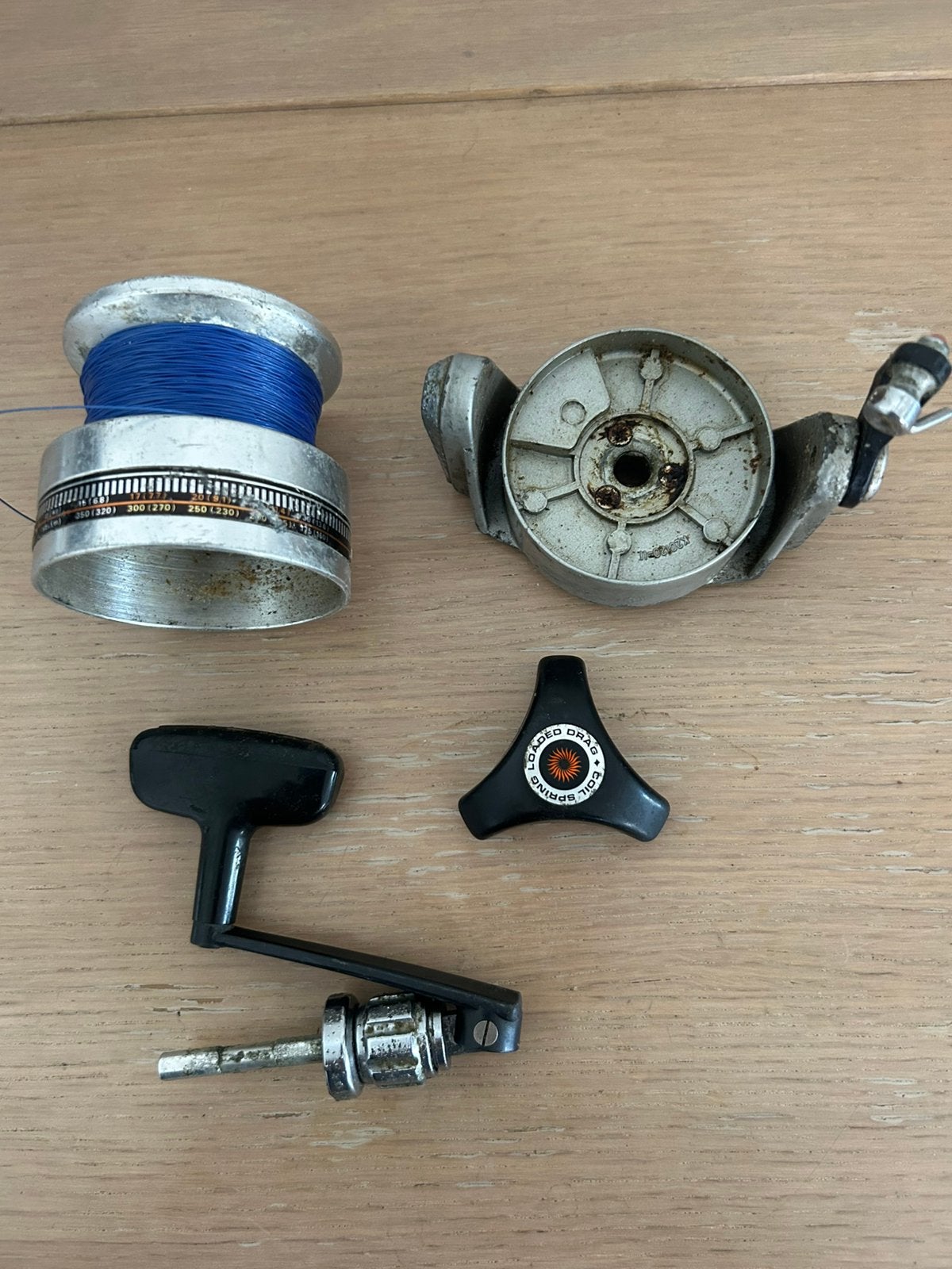 Onderdelen voor een daiwa 7000c, Ophalen of Verzenden, Zo goed als nieuw, Molen