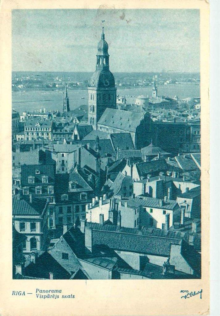 381-267-001 Riga Panorama, Verzamelen, Ansichtkaarten | Buitenland, Overig Europa, Voor 1920, Verzenden