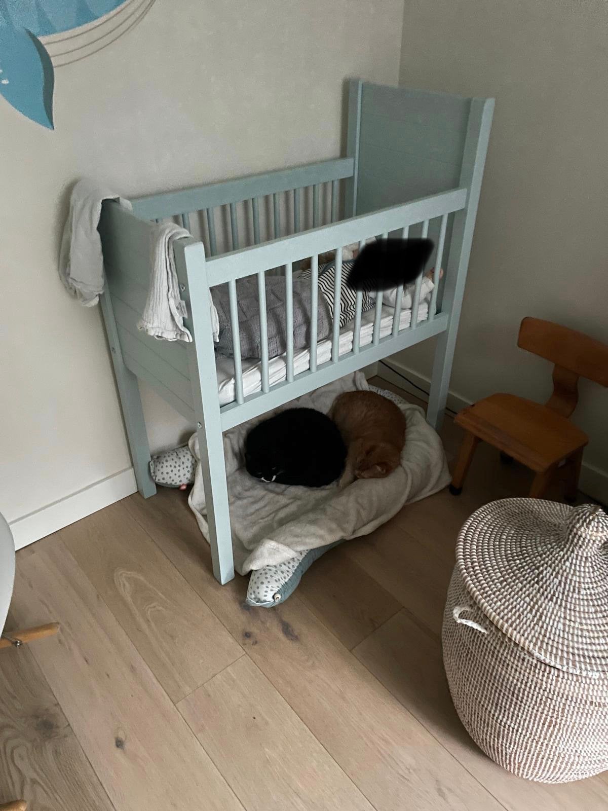 Wiegje/Ledikantje lichtblauw - 80x41cm, Kinderen en Baby's, Ophalen, Gebruikt, Wieg