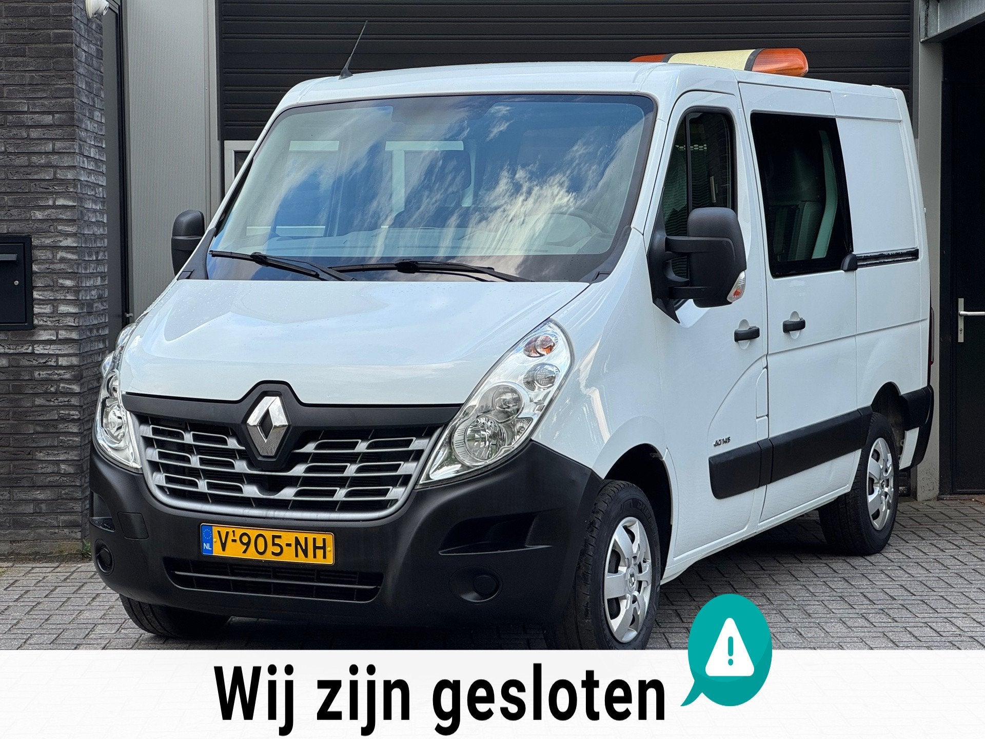Renault Master T35 2.3 dCi L1H2 EURO6 DUBBEL CABINE AIRCO NA, Auto's, Bestelauto's, Voorwielaandrijving, Gebruikt, Euro 6, Renault