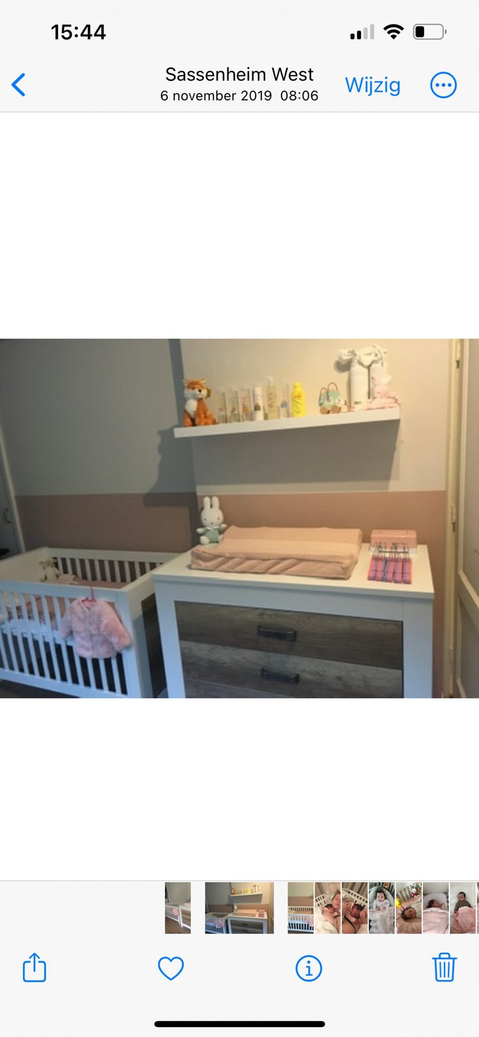 Kidsmill Long Island Ledikant - goede staat babykamer, Ophalen, 70 tot 85 cm, 140 tot 160 cm, Zo goed als nieuw