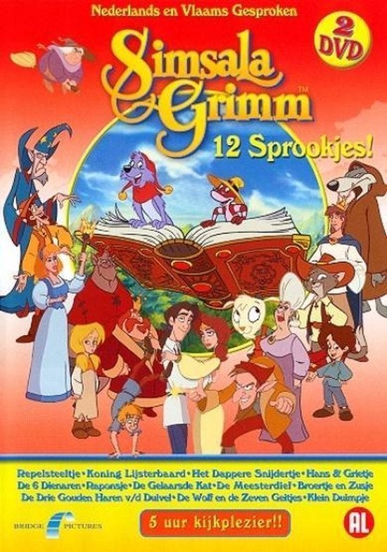 Simsala Grimm - 12 Sprookjes - 2 DVD, Europees, Tekenfilm, Verzenden, Alle leeftijden