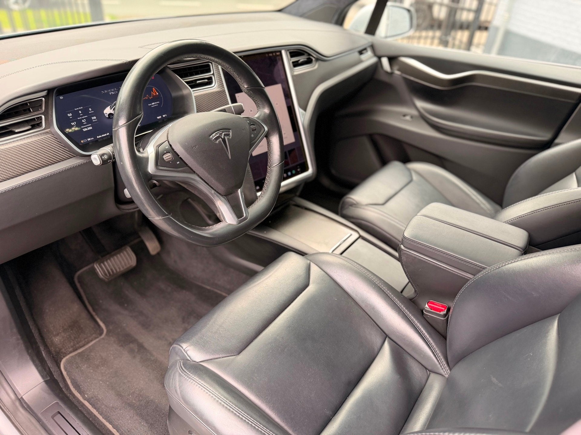 Tesla Model X 75D Base | AUTOPILOT | PANO | LEDER | ORG NL |, Automaat, Model X, Gebruikt, Zwart