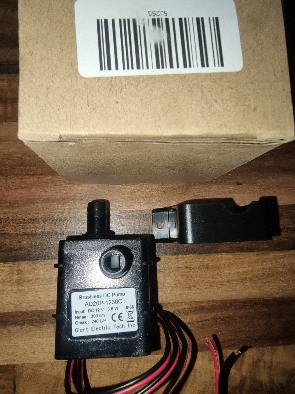 Tuinpomp Brushless DC Pomp AD20P-1230C - 12V, 3.6W, 240 L/H, Tuin en Terras, Waterpompen, Nieuw, Elektrisch, Dompelpomp, Ophalen of Verzenden