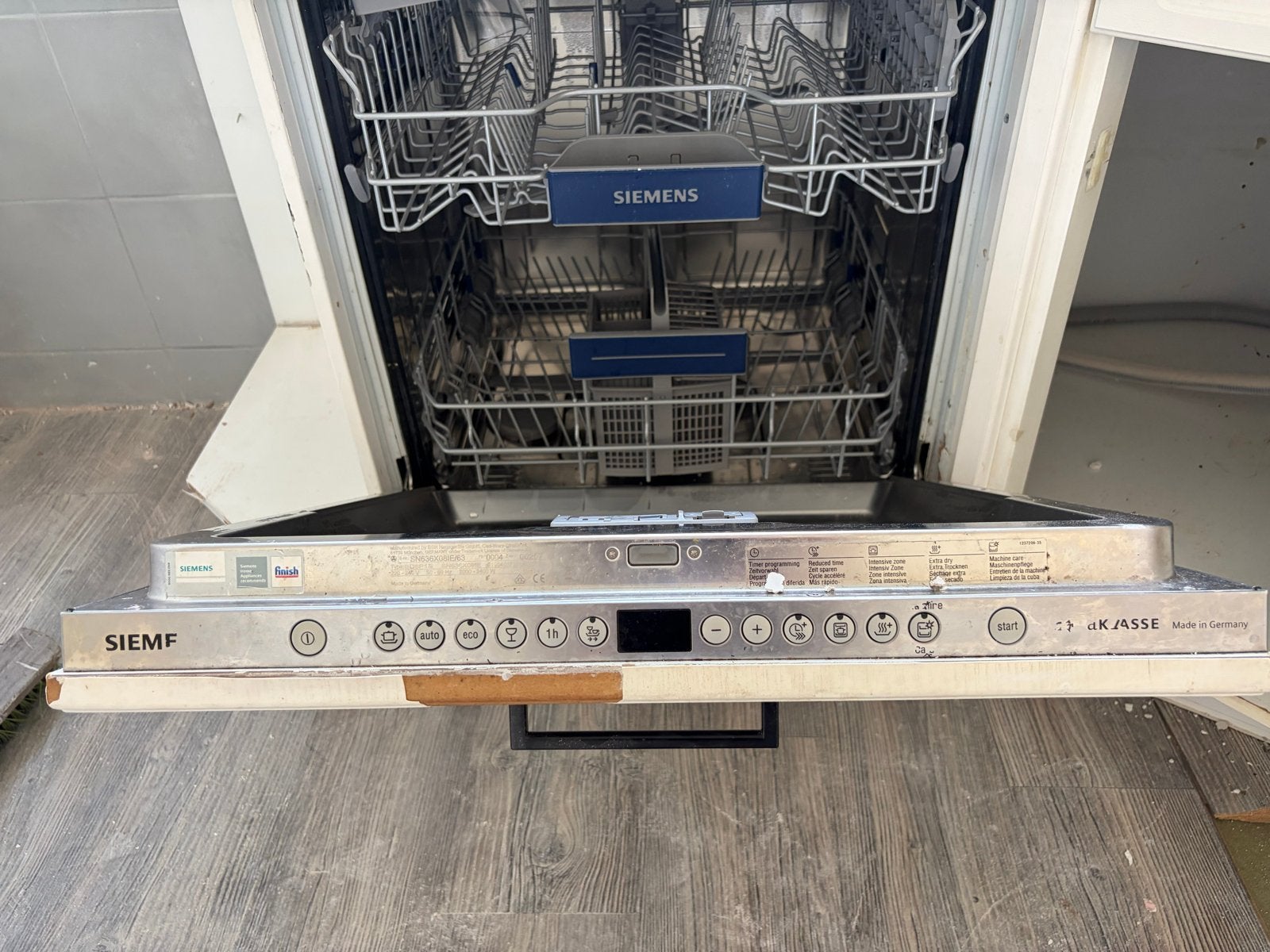 Siemens vaatwasser - Inbouw - Gebruikt, Witgoed en Apparatuur, Ophalen, Gebruikt, 60 cm of meer, Eco programma