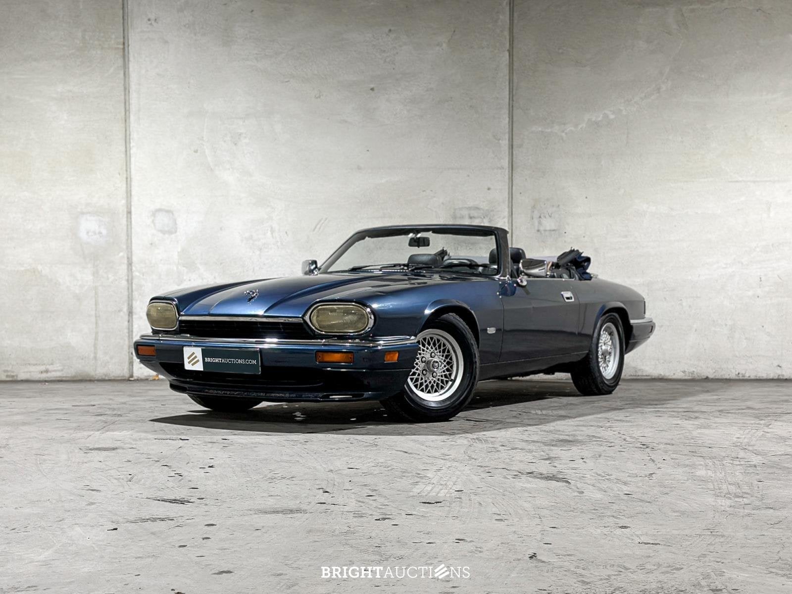 Jaguar XJ-S Convertible 4.0 l6 (bj 1994, automaat), Auto's, Oldtimers, Automaat, Cabriolet, Blauw, Bedrijf