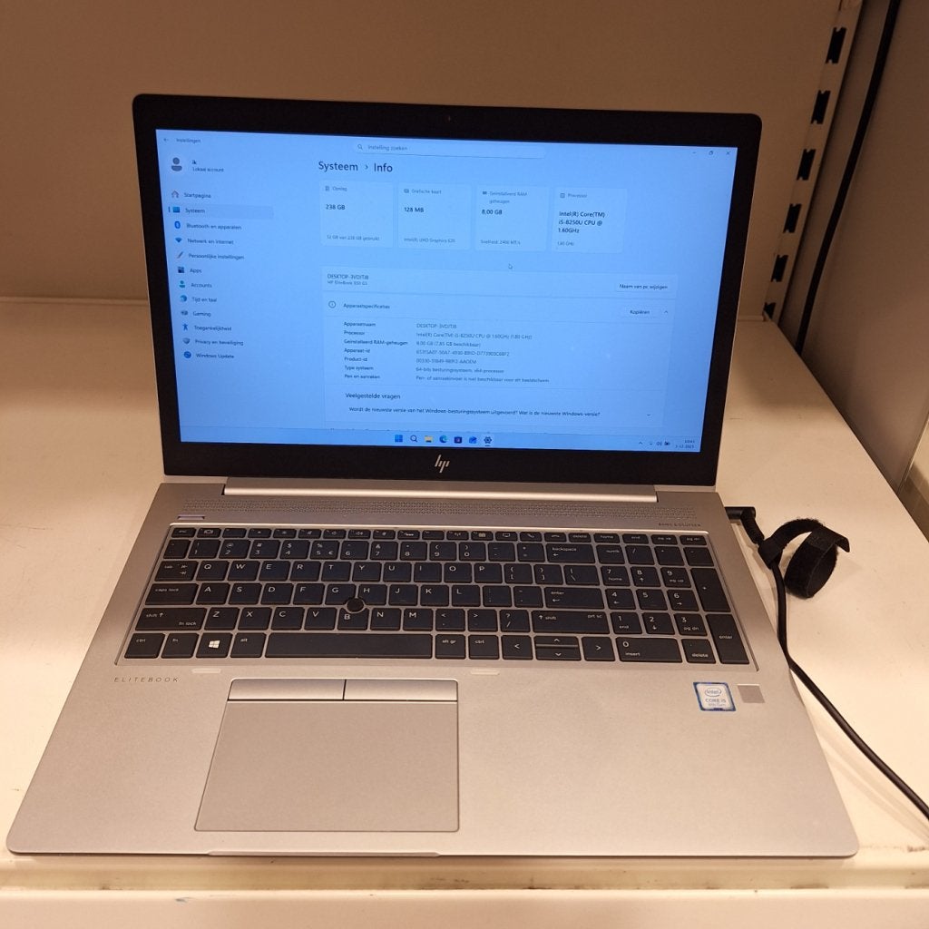 HP EliteBook 850 G5 i5 laptop | 1.8GHz - 8GB - 240GB - Win11, Computers en Software, HP, Zo goed als nieuw, Support@hp.com, 1501 Page Mill Road
Palo Alto, CA 94304
USA