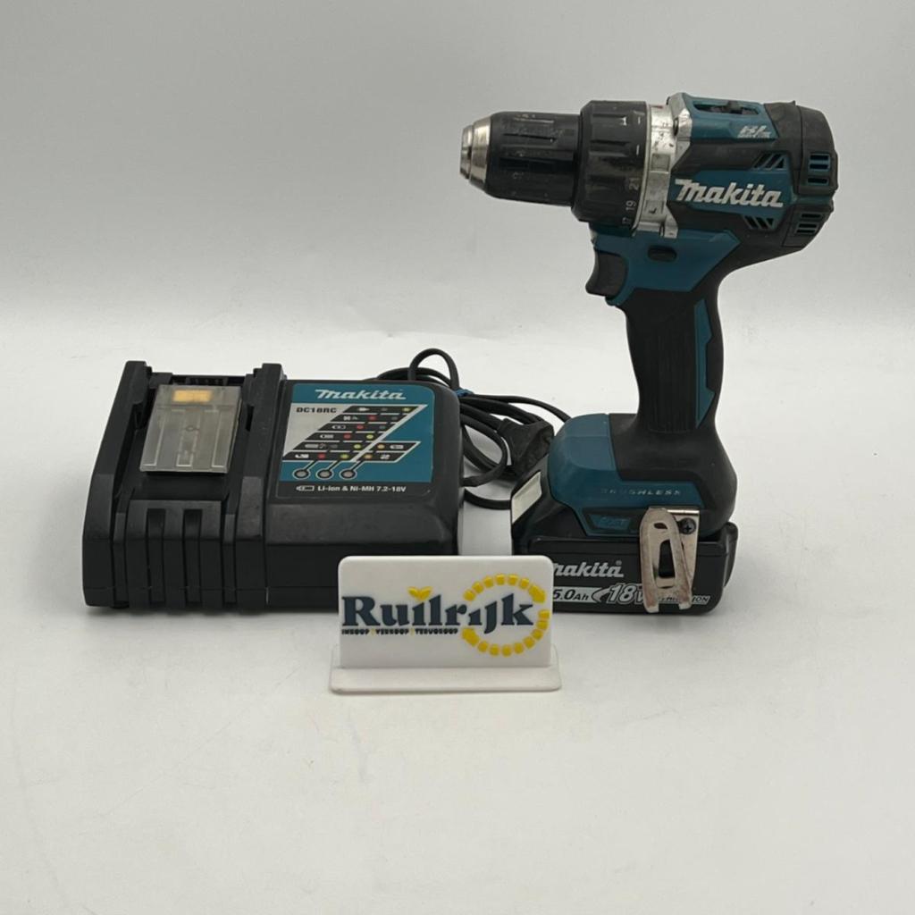 Makita DDF484 Accu boormachine 18V inc. accu en lader, Doe-het-zelf en Verbouw, Gereedschap | Boormachines, Ruilrijk, Zo goed als nieuw