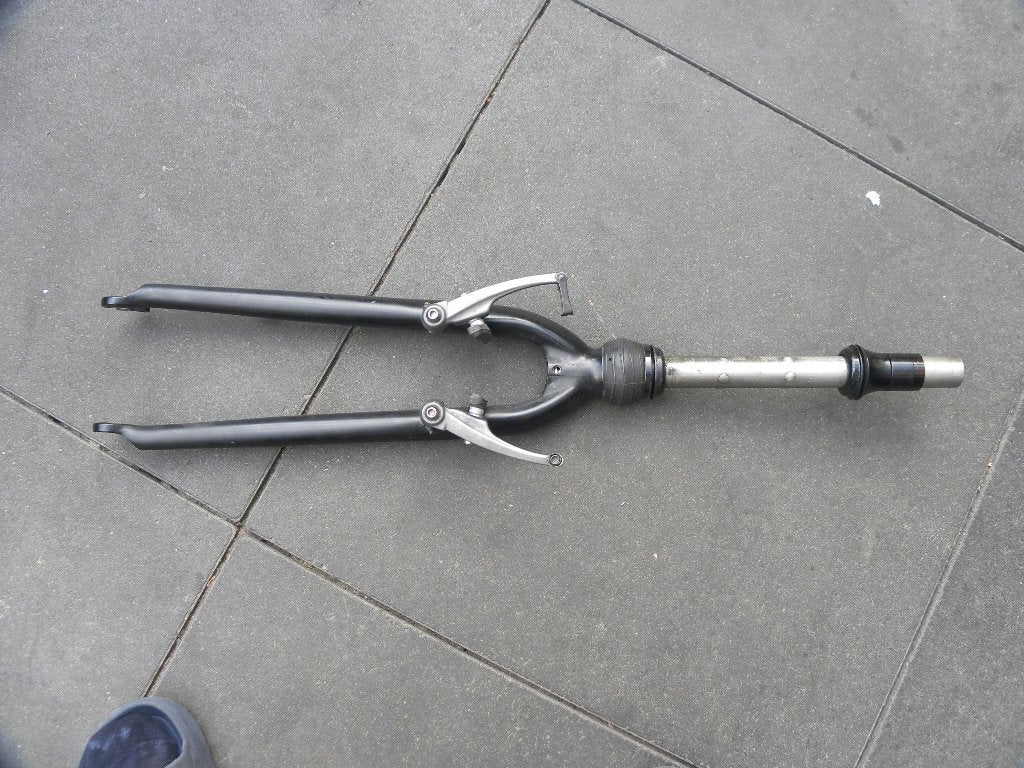 Voorvork 28 inch, Ophalen of Verzenden, Zo goed als nieuw, Elektrische fiets, Voorvork