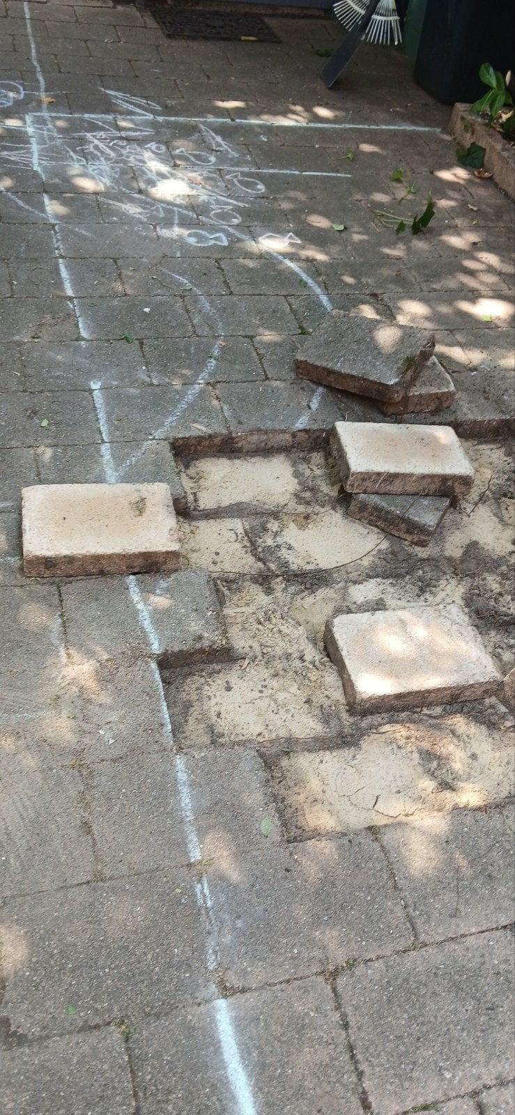 Terrastegels 30x20x6,5cm - +/- 26 m2, Tuin en Terras, Ophalen, Gebruikt, 10 m² of meer, Beton