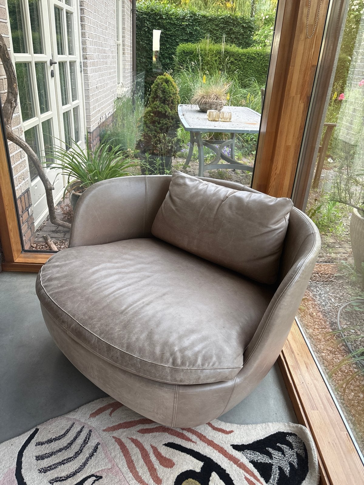 Moooi Bart Moooi Works fauteuil 2 stuks, 100 tot 125 cm, Leer, Ophalen of Verzenden, Zo goed als nieuw