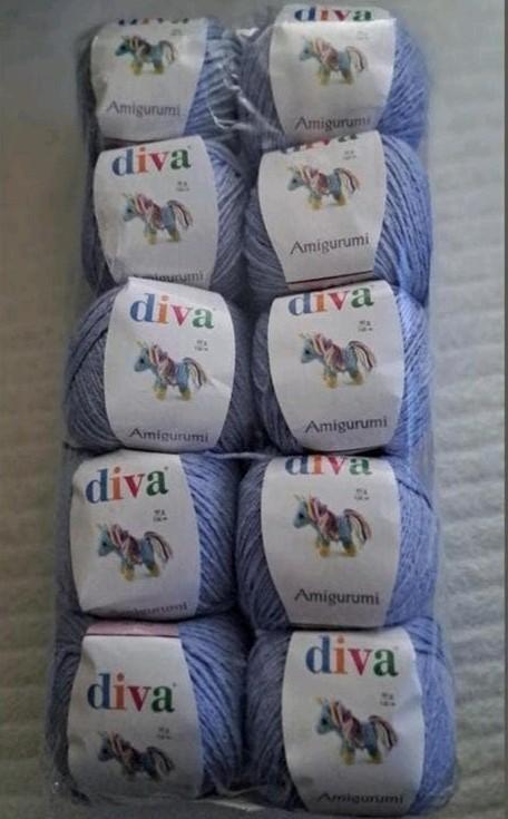 Pakket Diva Amigurumi garen met katoen - 10 bollen, Ophalen of Verzenden, Nieuw, Breien of Haken, Wol of Garen