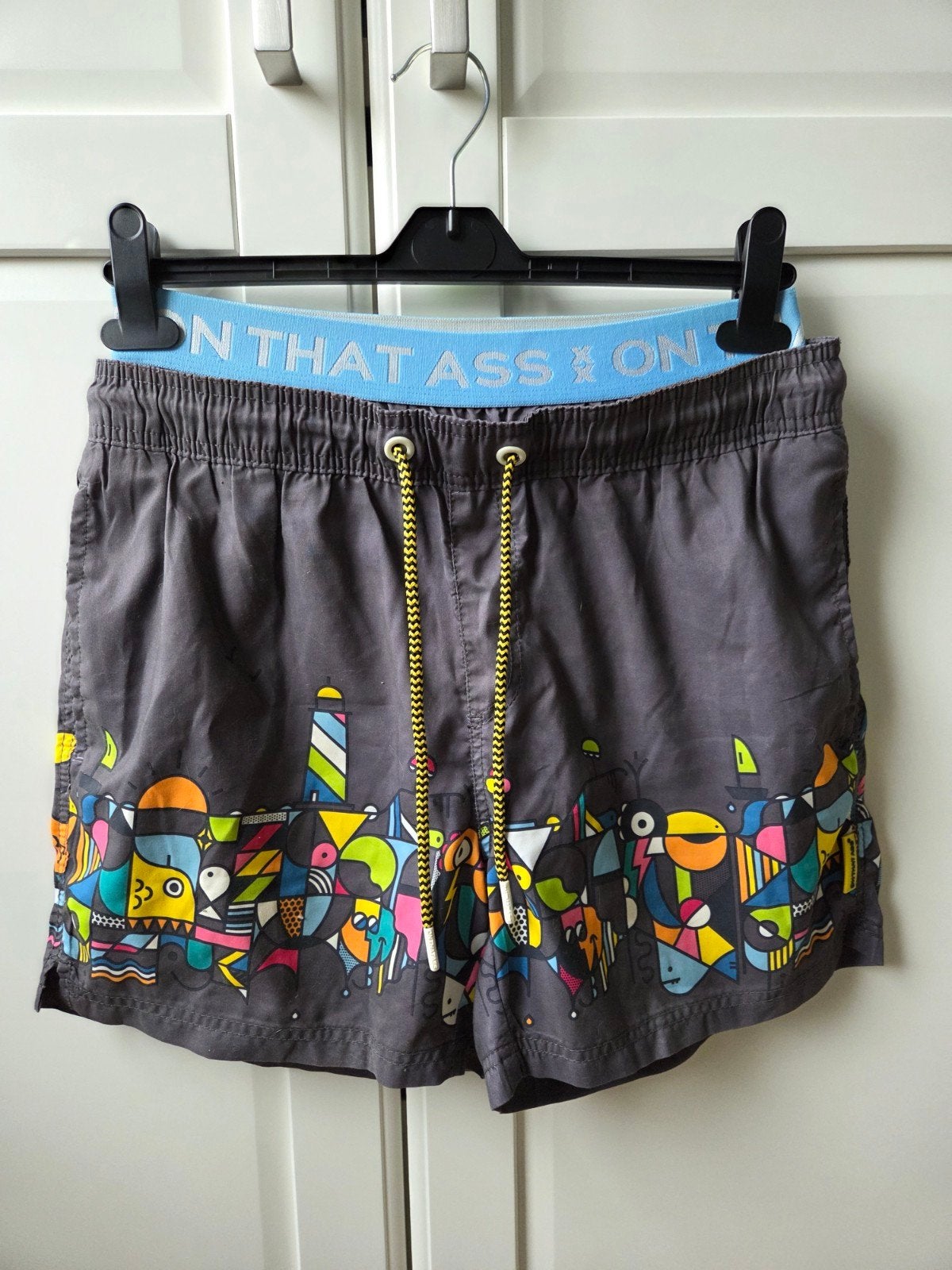 on that ass zwembroek heren, maat M, gedragen, On That Ass, Ophalen of Verzenden, Zwemshort, Meerkleurig