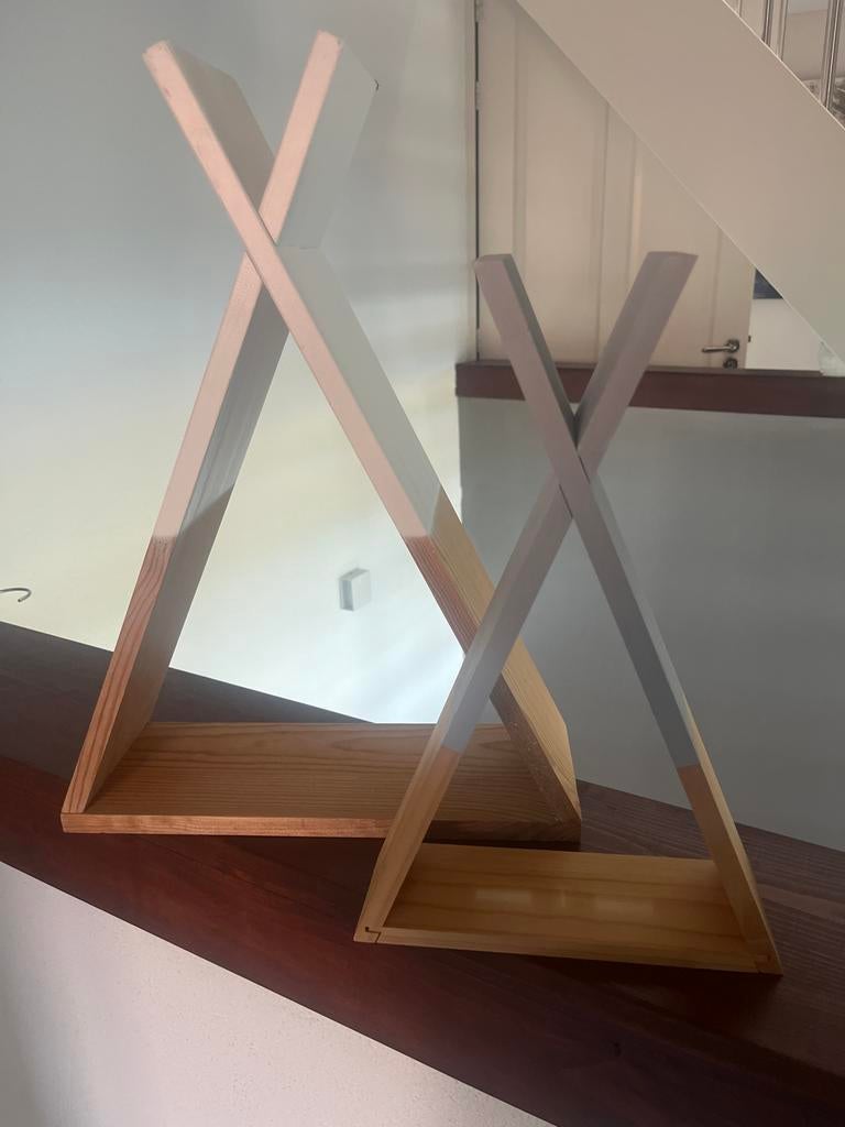 Leuke houten tipi wanddecoratie voor kinderkamer, Ophalen of Verzenden, Zo goed als nieuw, Wanddecoratie