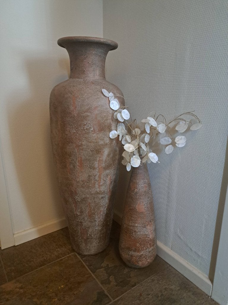 Grote decoratieve vazen. Set van 2 - 90 cm en 50 cm, Huis en Inrichting, Woonaccessoires | Vazen, Ophalen, 90 cm, Overige kleuren