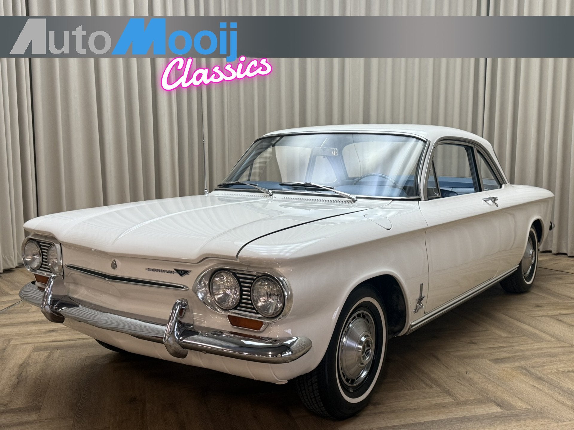 Chevrolet Corvair Spyder 900 Monza / TURBOCHARGED *FULLY RES, Auto's, Oldtimers, Wit, Leder, Bedrijf, Handgeschakeld