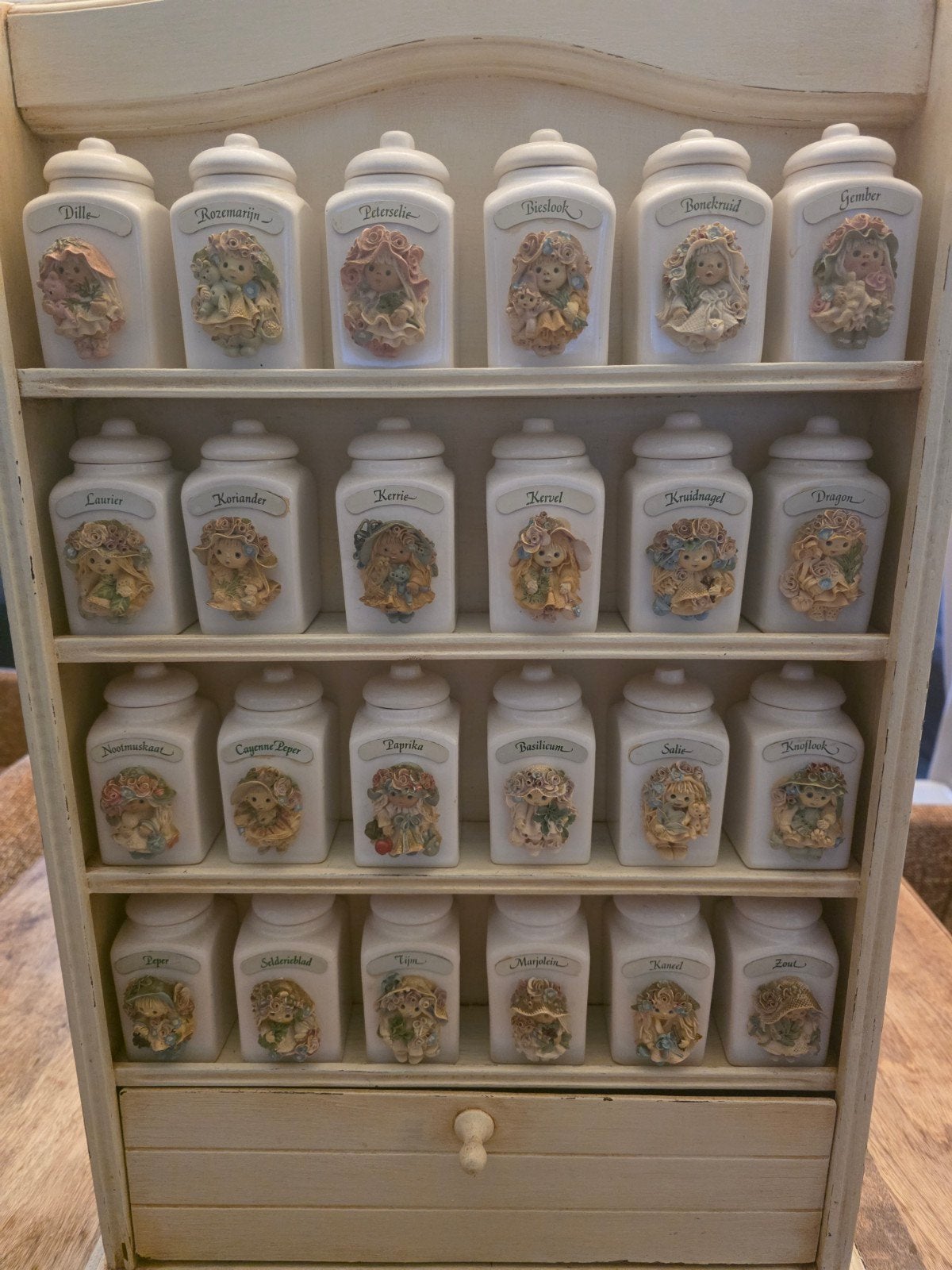 Goldina Kruidenrek met 24 potjes en wanddecoratie, Ophalen