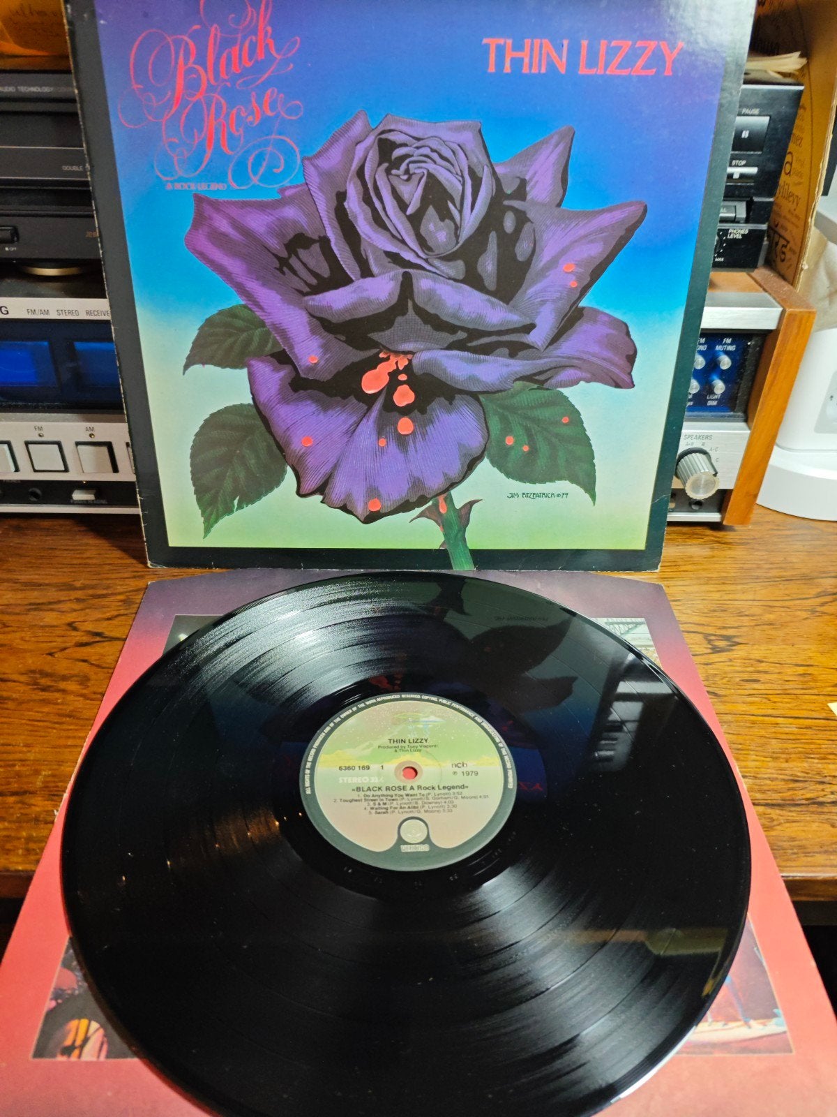 Thin Lizzy - Black Rose: A Rock Legend LP (1979), Gebruikt, Originele persing, Ophalen of Verzenden, 1970 - 1979