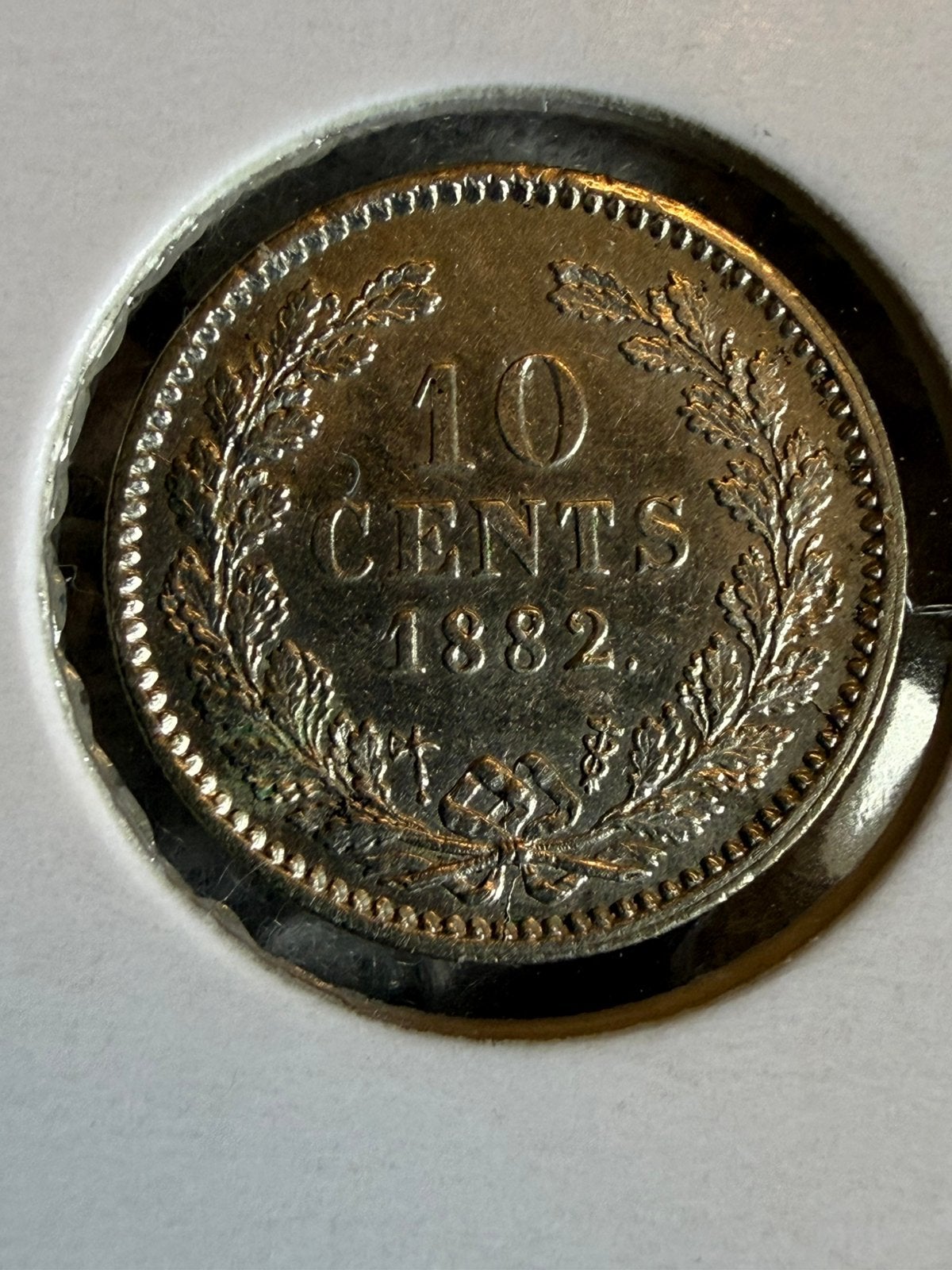 10 cent 1882 Willem III, Koning Willem III, Zilver, Ophalen of Verzenden, 10 cent