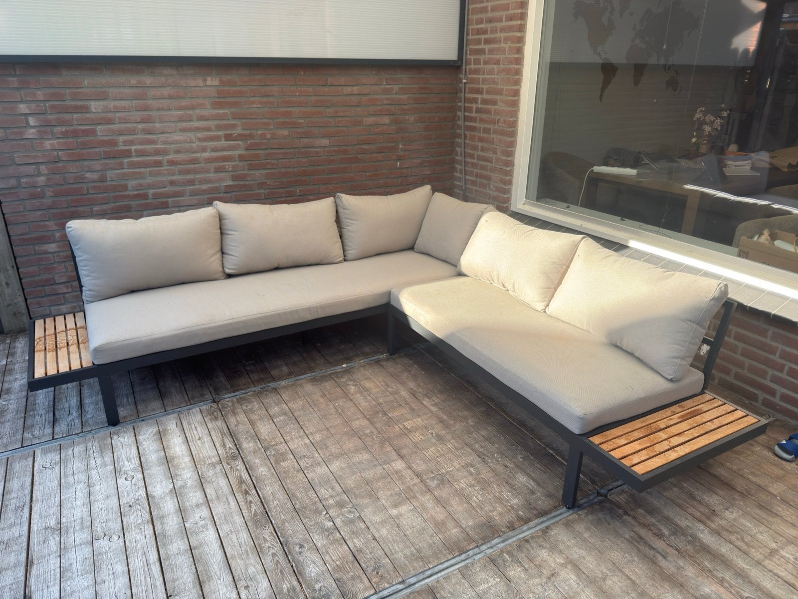 Gamma Wakefield Loungeset - Zo goed als nieuw, Tuin en Terras, Ophalen, 5 zitplaatsen, Aluminium, Zo goed als nieuw