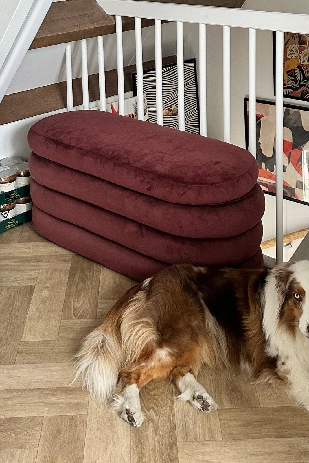 WESTWING Alto Fluweel Bank met Opbergruimte, Ophalen, Zo goed als nieuw, Overige kleuren, Stof