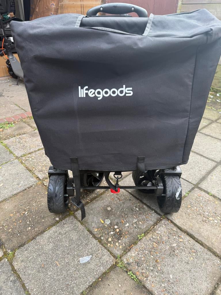 LifeGoods Bolderkar – Inklapbaar Zwart en blauw, Caravans en Kamperen, Bolderkarren, Ophalen of Verzenden, Zo goed als nieuw