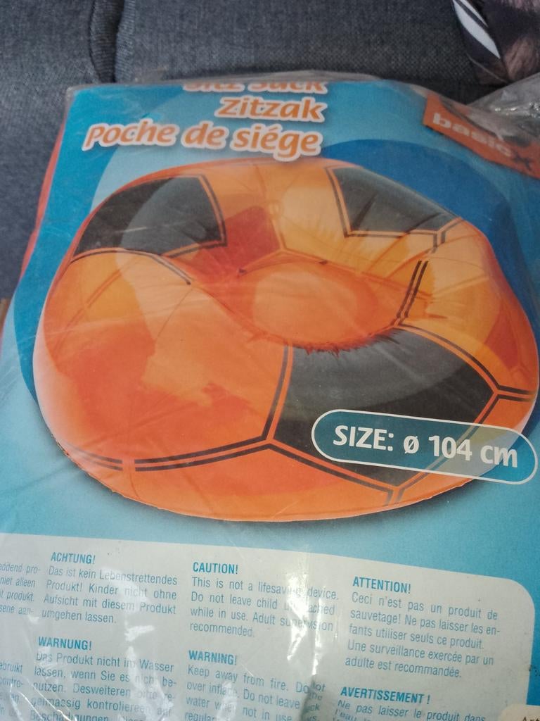 Voetbal zitzak nieuwe wel zelf ophalen uit Sneek, Ophalen of Verzenden, Nieuw