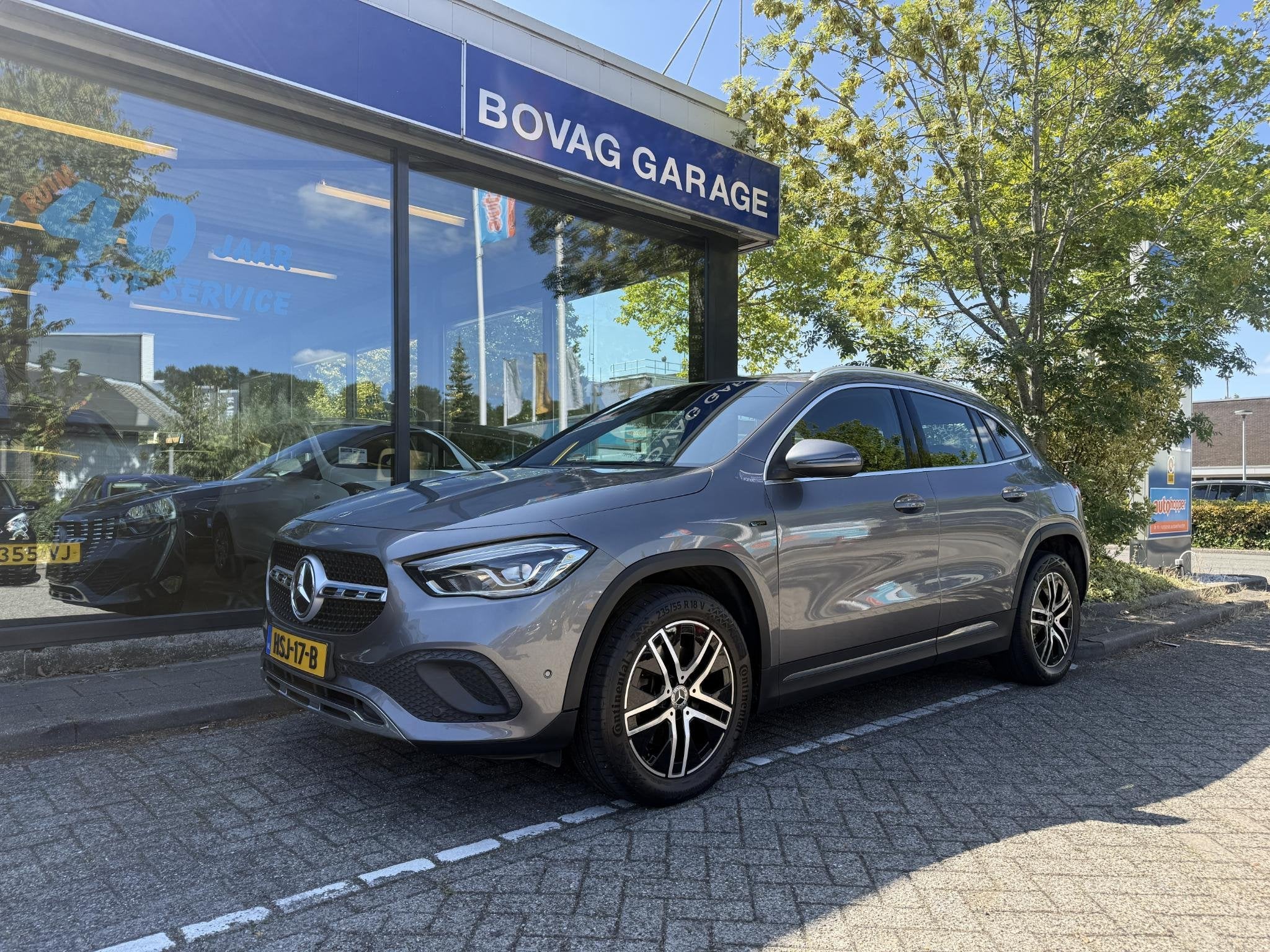 Mercedes-Benz GLA-klasse 250 e Progressive Rijklaarprijs, Auto's, 12 maanden, Leder en Stof, Bedrijf, Hybride Elektrisch/Benzine