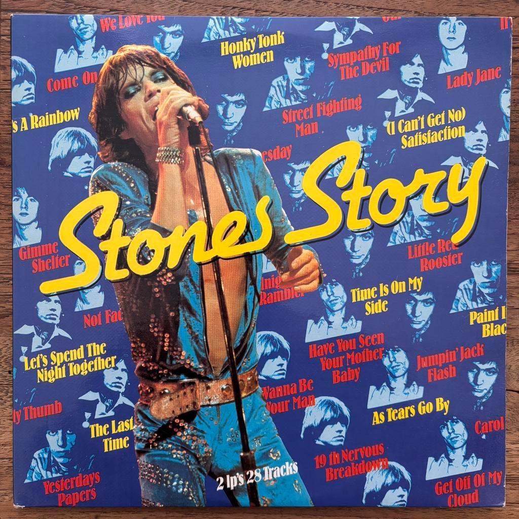 The Rolling Stones ‎- Stones Story (2xLP) Booklet/Poster, Cd's en Dvd's, Vinyl | Rock, Ophalen of Verzenden, Gebruikt, 12 inch