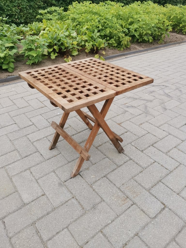 Bijzettafeltje, Minder dan 55 cm, Vierkant, Zo goed als nieuw, Hout