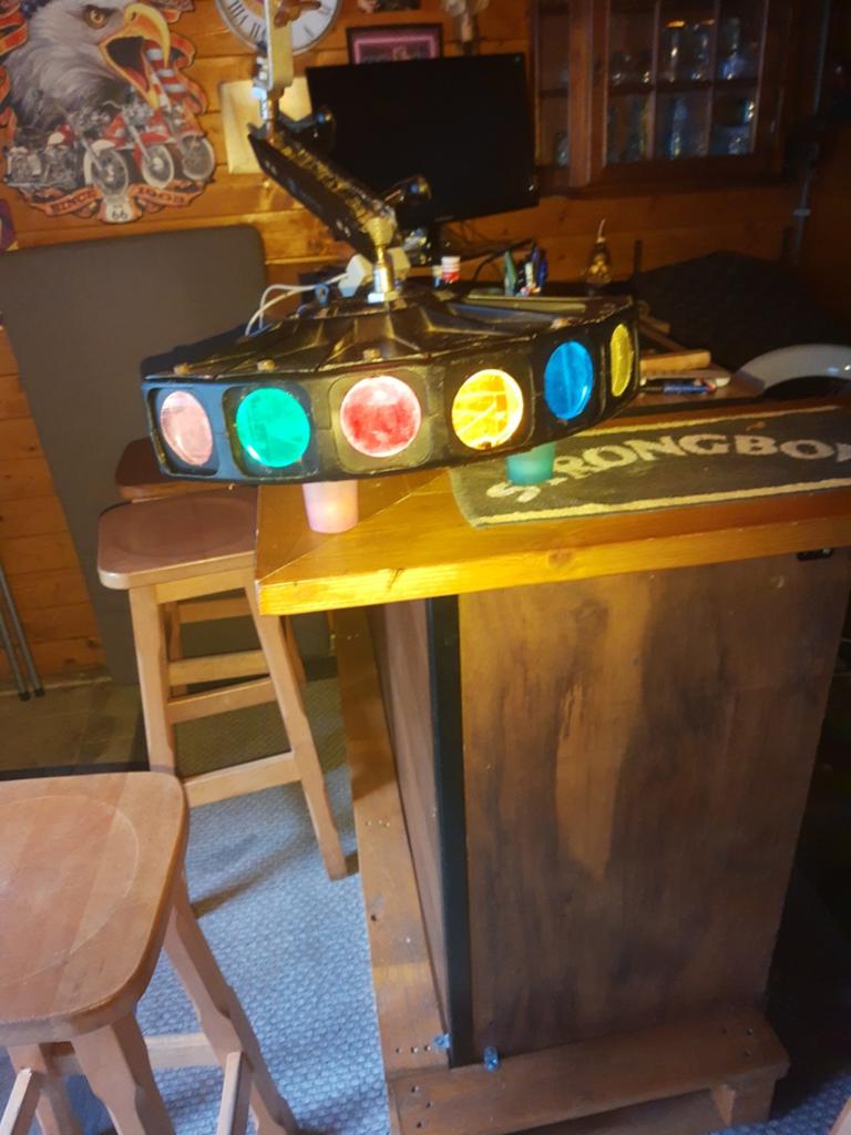 Disco lamp, Muziek en Instrumenten, Licht en Laser, Ophalen, Gebruikt, Licht