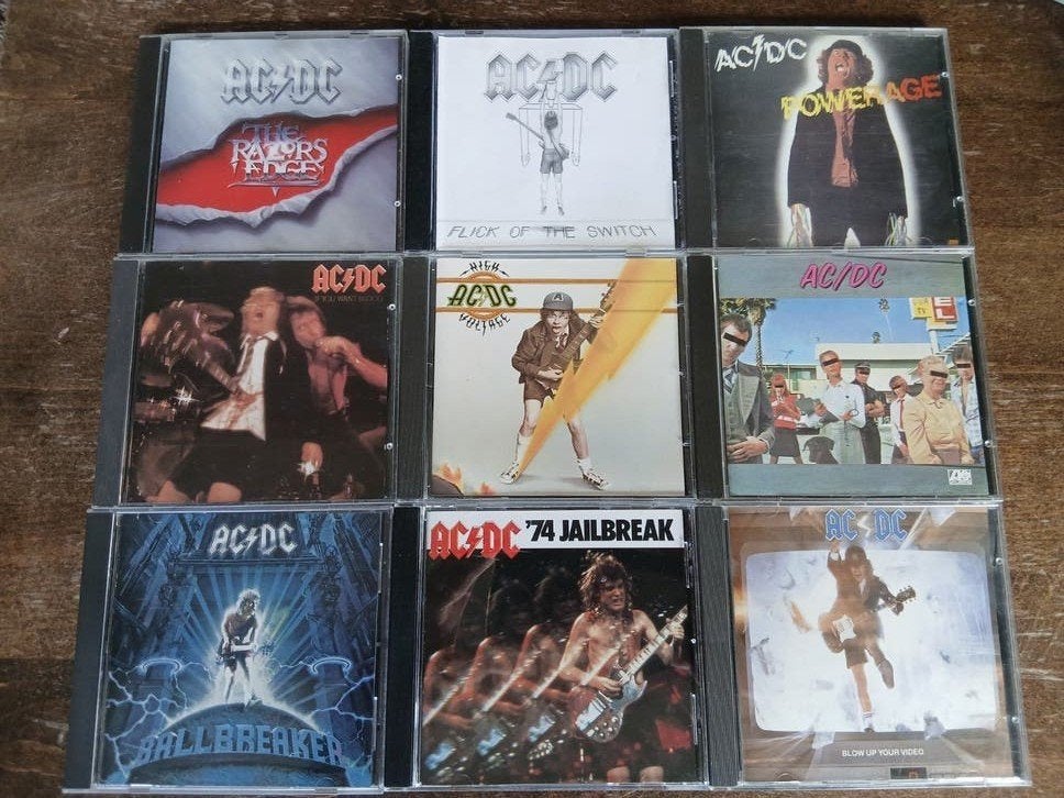 AC/DC CD Collectie: Ballbreaker, Powerage, '74 Jailbreak, Ophalen of Verzenden, Zo goed als nieuw, Poprock