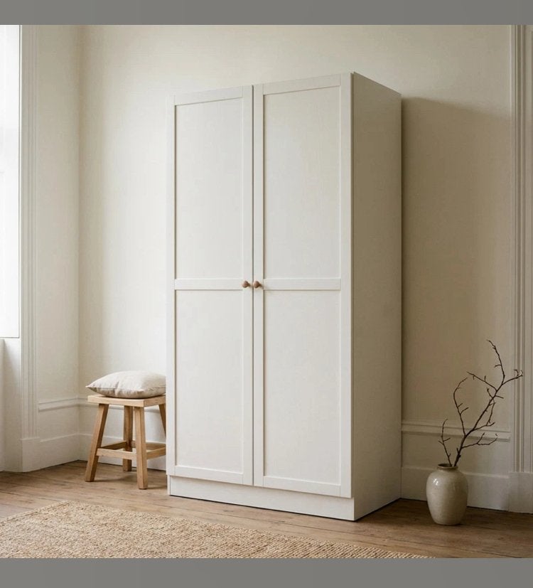 Nieuwe Kledingkast Viggo 2-Deurs Wit - Nog in de doos, Huis en Inrichting, Ophalen, Overige materialen, 200 cm of meer, Nieuw