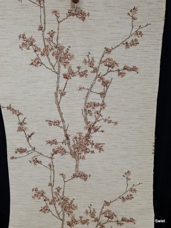 13230 Linnenlook gordijnstof met natuurlijke print swiet, Overige kleuren, Verzenden, 120 cm of meer, Katoen