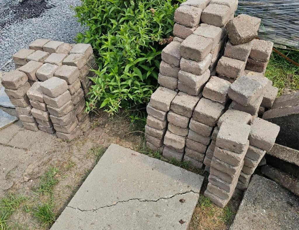 koppelstones 7 m2, 10X10x5 cm, Tuin en Terras, Ophalen, Gebruikt, Klinkers, 5 tot 10 m²