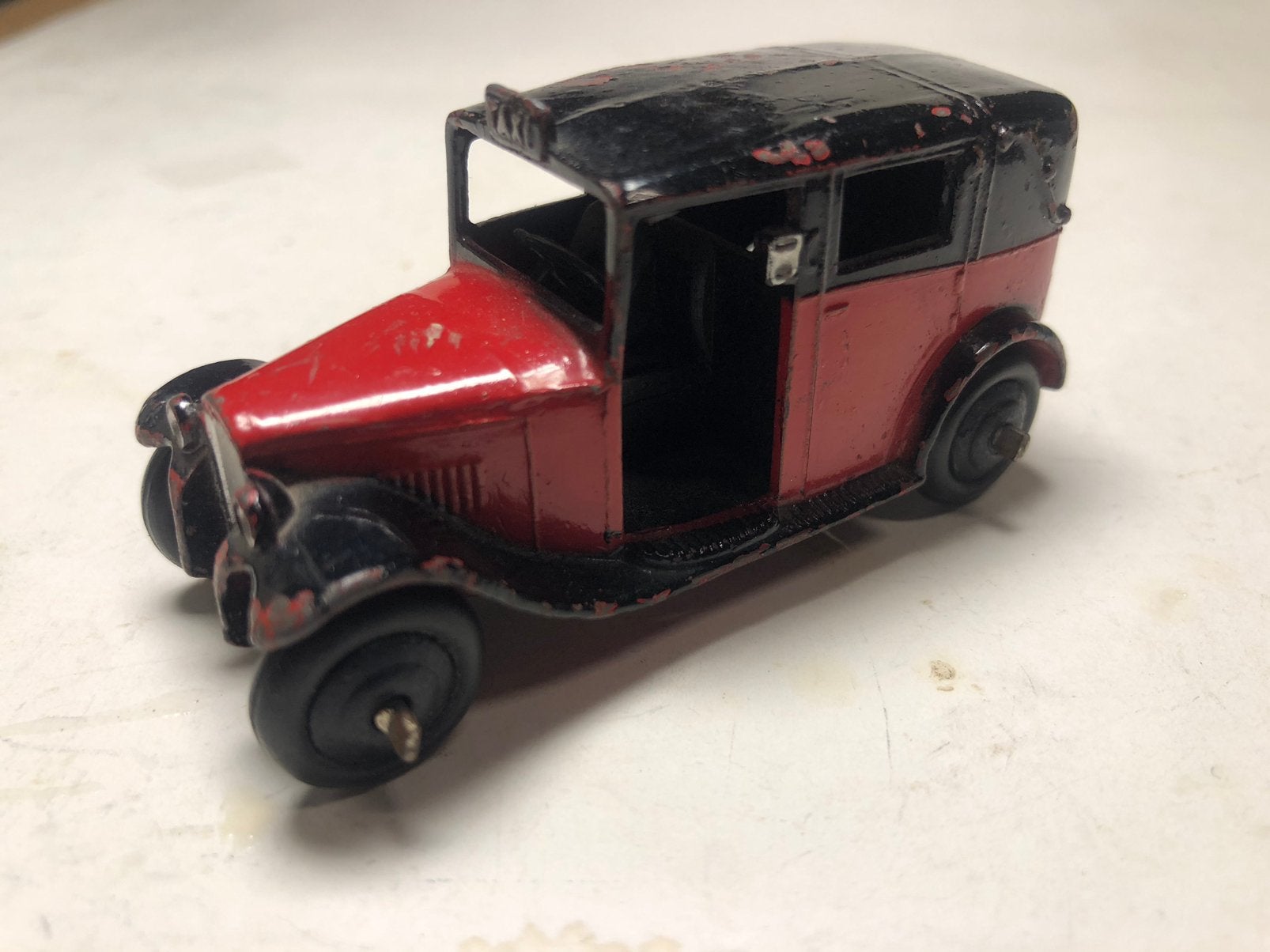 Dinky Toys 36G Austin Taxi prewar model, Overige merken, Gebruikt, Auto, 1:32 tot 1:50
