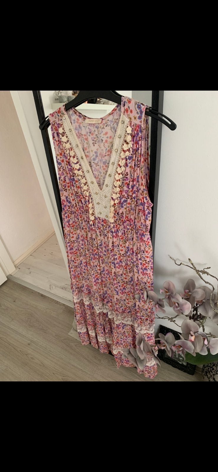 Dames kleurijke zomerjurk van Triple Nine maat L., Overige kleuren, Maat 42/44 (L), Ophalen of Verzenden, Zo goed als nieuw