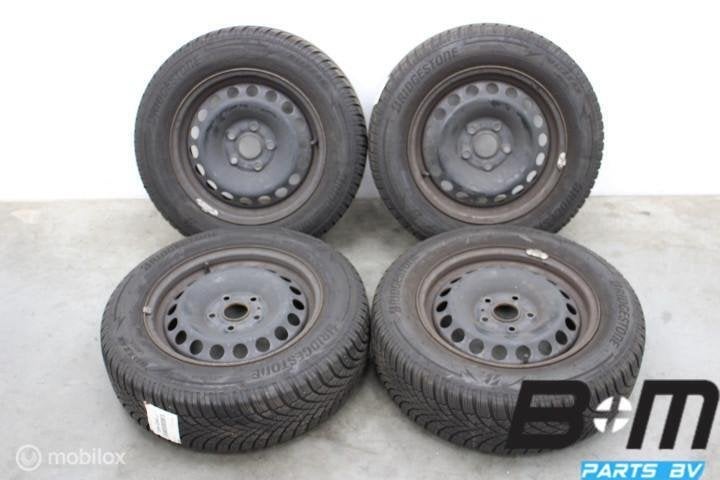 WINTER! 15 inch stalen velgen VW Golf - Sportsvan! KBA, Auto-onderdelen, Gebruikt, 15 inch, Banden en Velgen