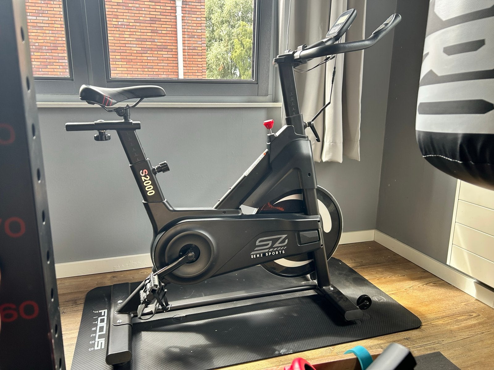 Senz Sports S2000 Spinningfiets hometrainer ZGAN, Ophalen, Spinningfiets, Zo goed als nieuw, Metaal