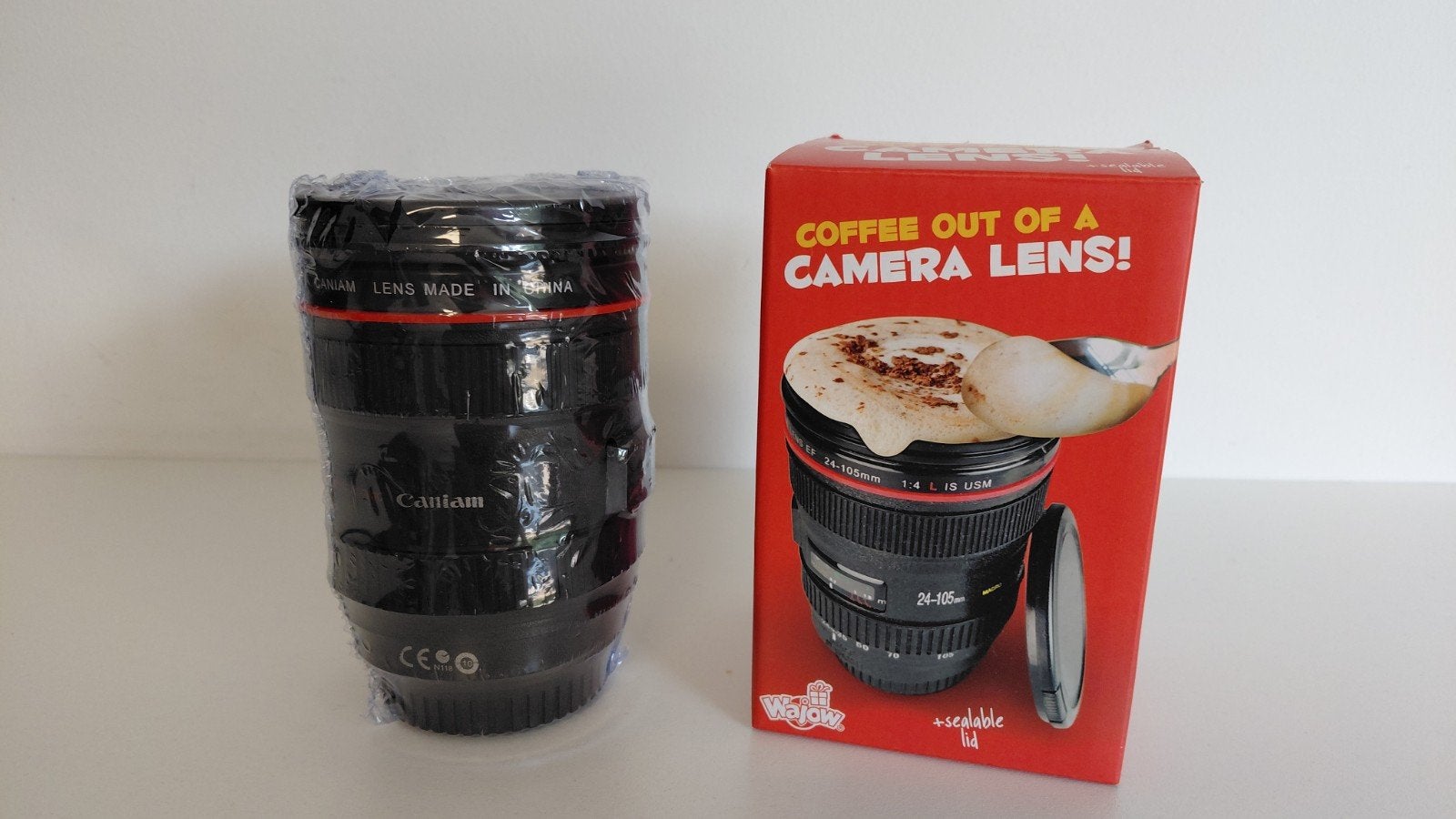 Camera lens mok, Huis en Inrichting, Keuken | Servies, Nieuw, Kop(pen) en/of Schotel(s), Overige stijlen, Ophalen of Verzenden