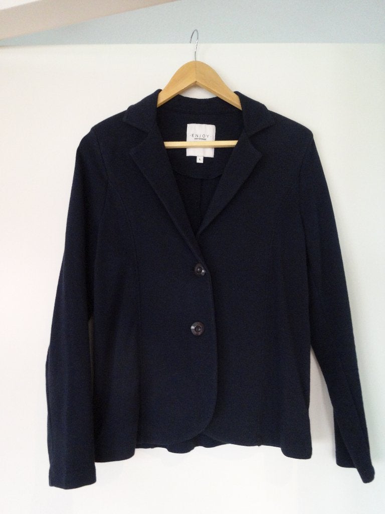 Colbert jasje blauw mt L, Blauw, Maat 42/44 (L), Ophalen of Verzenden, Zo goed als nieuw