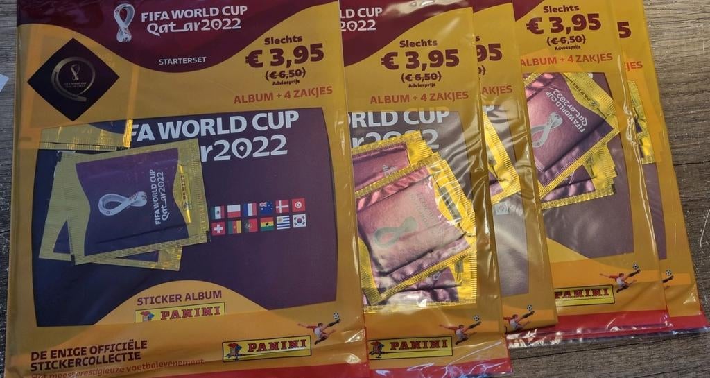 Panini Starterspack Wk 2022 (4x), Verzenden, Nieuw, Buitenlandse clubs, Poster, Plaatje of Sticker