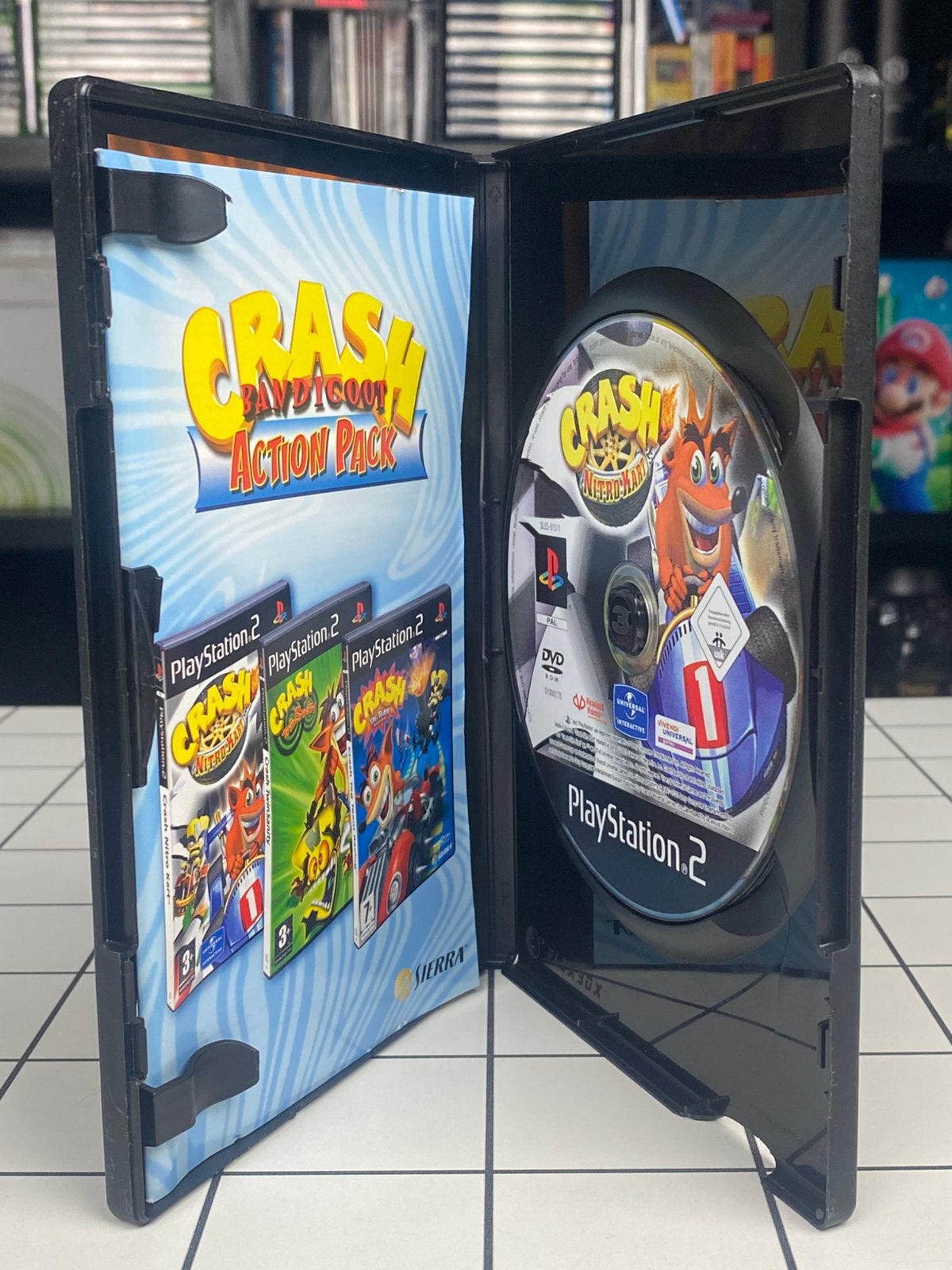 Crash Bandicoot Action Pack - PS2 PlayStation 2 Games - CIB, Avontuur en Actie, Gebruikt, Sierra, Gekoppelde computers