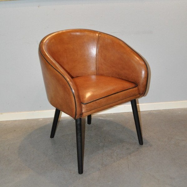 Set nieuwe schapenleren stoelen van Lounge Atelier, Huis en Inrichting, Ophalen of Verzenden, Nieuw, Leer, Twee