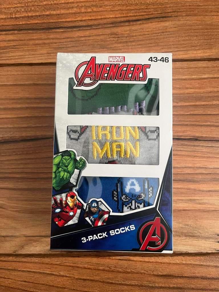 Marvel Avengers Sokken Maat 43-46 - Nieuw!, Ophalen of Verzenden, Nieuw, Maat 43 t/m 46, Overige kleuren