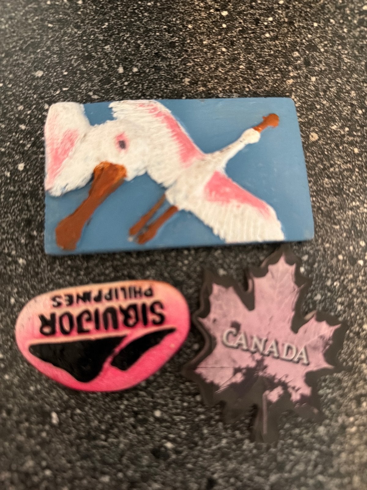 Set van 3 Koelkastmagneten: Flamingo, Canada, Siquijor, Verzamelen, Overige Verzamelen, Ophalen of Verzenden, Gebruikt